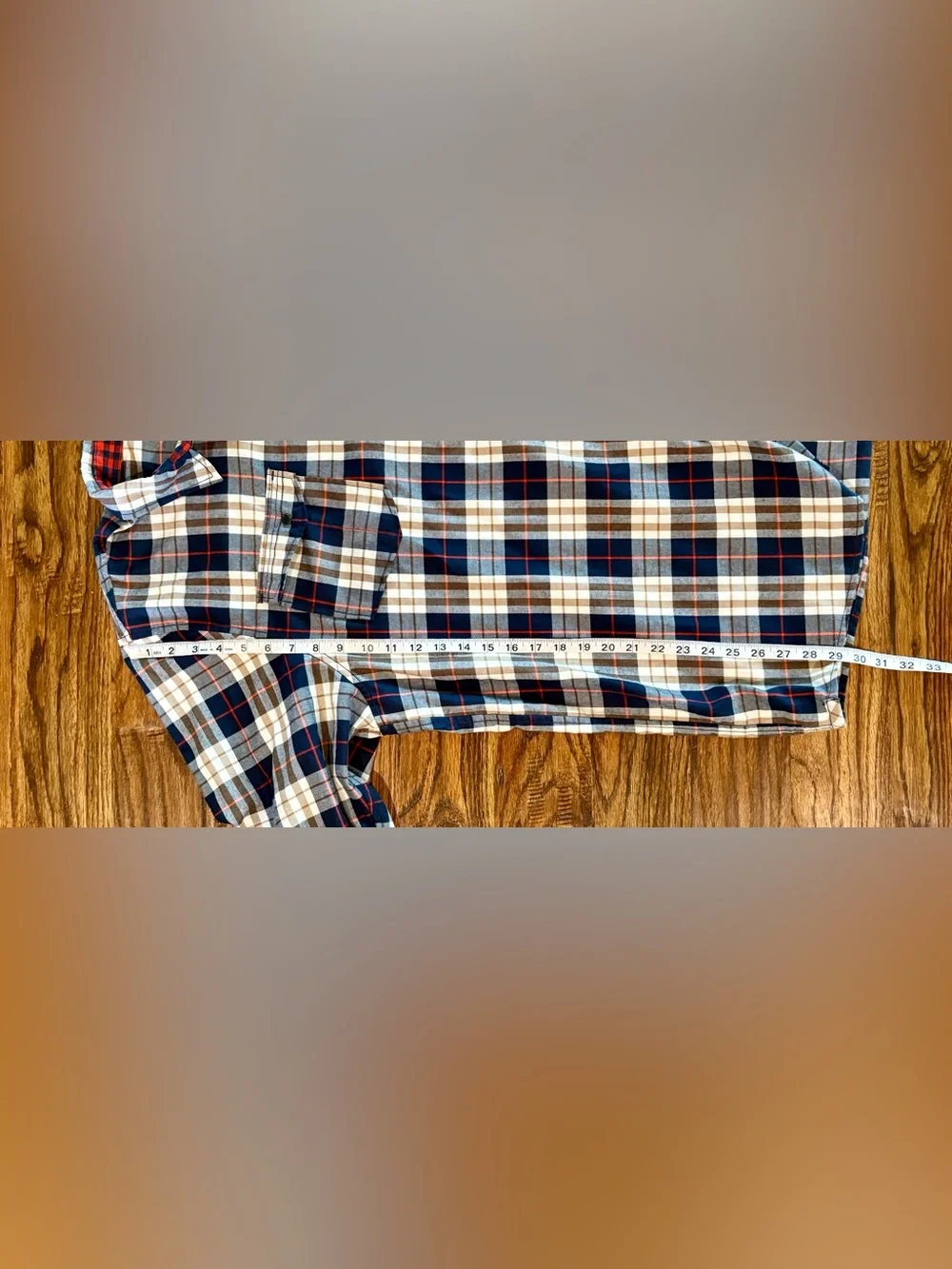 North Face Mens Shirt Navy Button Up Plaid Flannel Trucker Outdoor size XXL, 2XL
